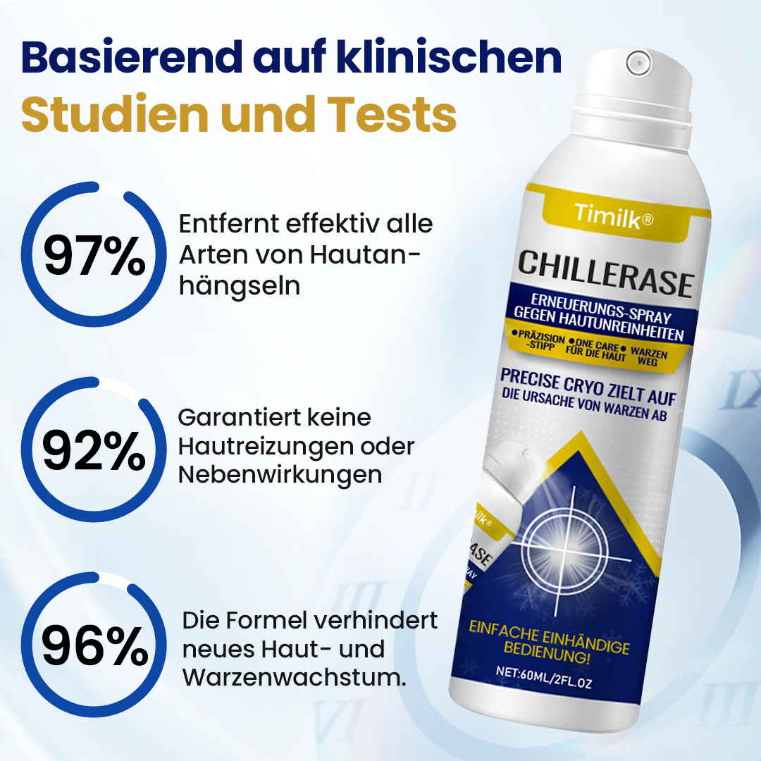 Timilk® ChillErase Erneuerungs-Spray gegen Hautunreinheiten.