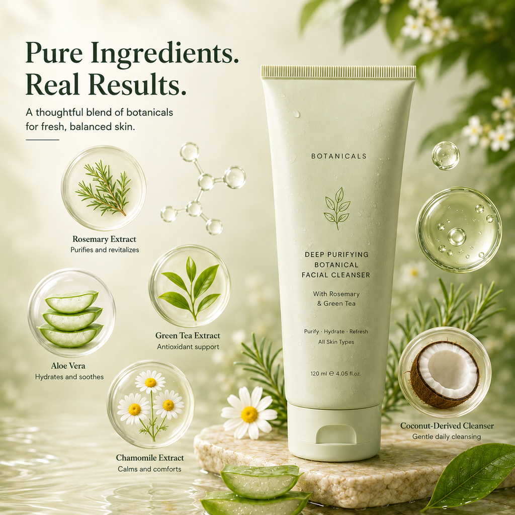 Deep Purifying Botanical Facial Cleanser