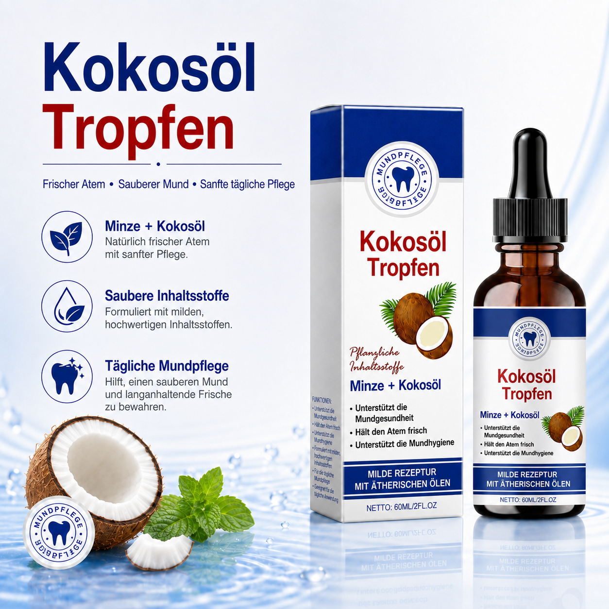 Kokosöl Tropfen（GER）