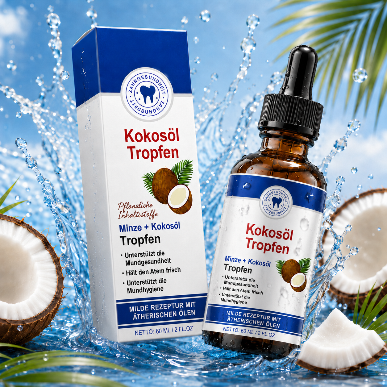 Kokosöl Tropfen（GER）